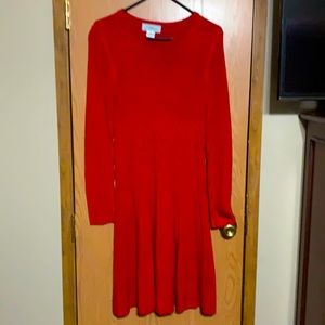 Long sleeve sweater dress